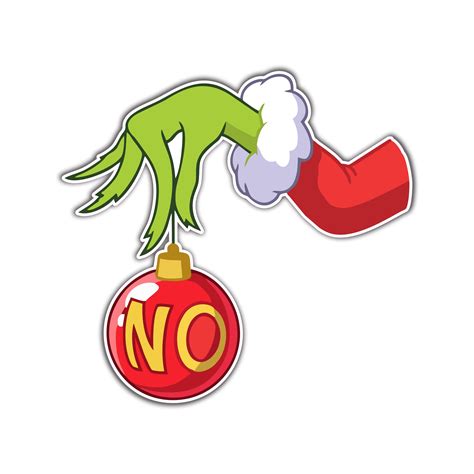 The Grinch Full Color Vinyl Decal Custom Size Sports Stickers Usa