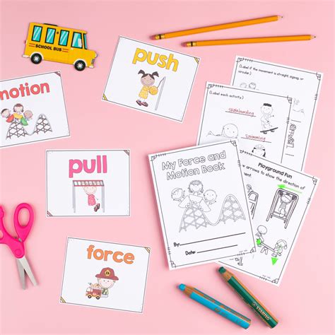 Force And Motion 1st And 2nd Grade Science Unit Worksheets Magicore