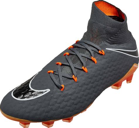 Nike Hypervenom Phantom 3 Pro DF FG - Dark Grey/Total Orange - SoccerPro