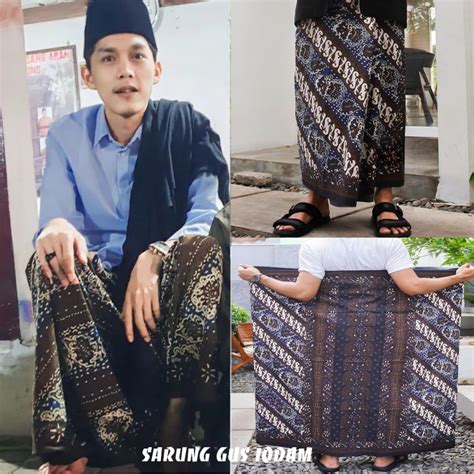 Gus Iqdam Gus Kautsar Batik Sarong With Tower Script Adult Men S Batik