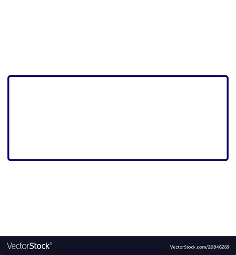 Rounded rectangle frame template Royalty Free Vector Image