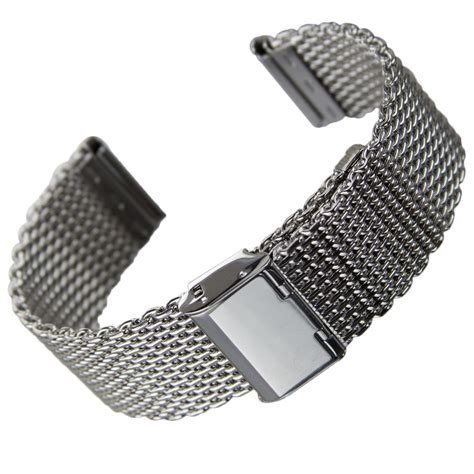 Milanese Mesh Stainless Steel Easy Adjustable Watch Strap Mm