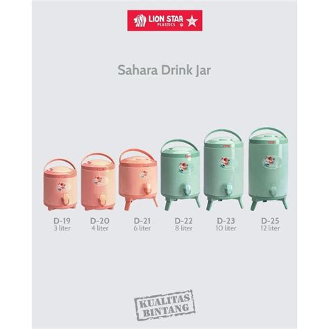 Jual Tempat Minum Air Jumbo 12 Liter Sahara Drink Jar Dispenser