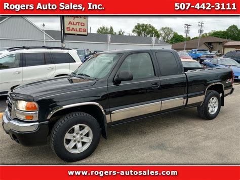 Used 2004 Gmc Sierra 1500 Sle1 Ext Cab 4wd For Sale In Edgerton Mn 56128 Rogers Auto Sales Inc