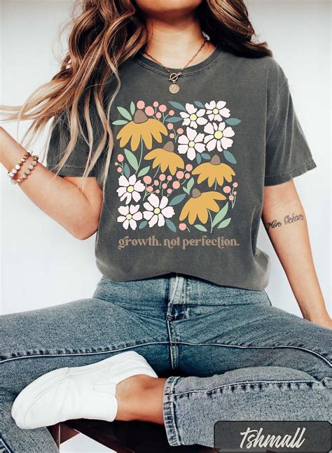 Gildan Mental Health Shirt Growth Not Perfection Positive Affirmation