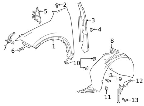 Gm Front Passenger Side Fender Front Bracket Gm Parts Store