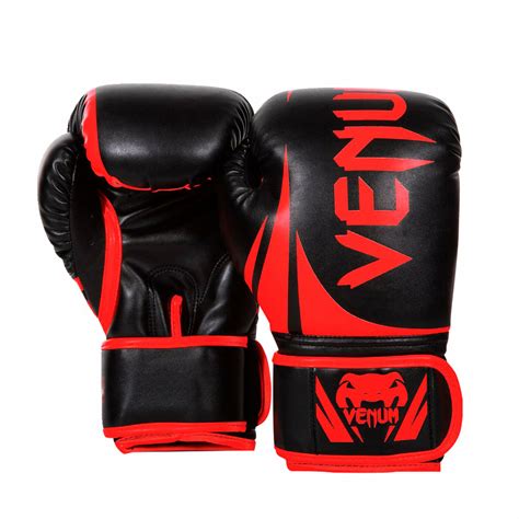 Guantes De Boxeo Venum Elite Profesionales Negro Rojo El Rey Del