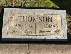 Thomas Thomson 1866 1945 Find A Grave Memorial