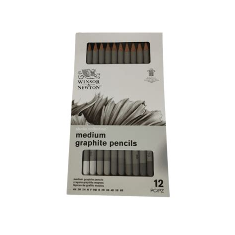 Set De 12 Crayons Graphites Collection Studio Winsor Newton Bozar