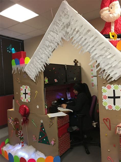 Pin By Angie Garcia On Gingerbread House Office Decorations