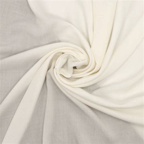 Tissu Viscose Blanc Cass