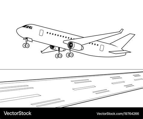 Airplane Landing Coloring Pages