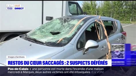 Saccage de camions des Restos du cœur à Wattrelos les deux suspects