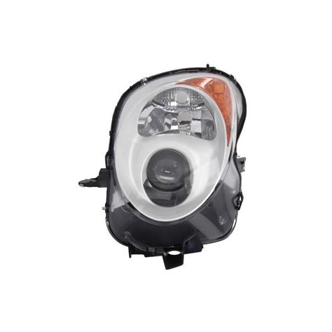 Far Stanga H7 Reglaj Electric Cu Motoras Fundal Negru Insertii Crom