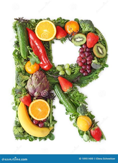 Fruit And Vegetable Alphabet Stock Photo - Image of colorful, vegetable ...