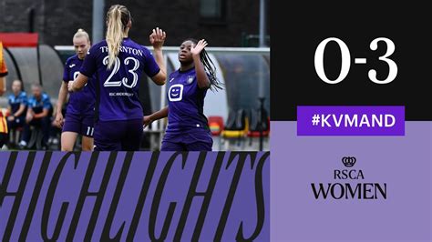 HIGHLIGHTS KV Mechelen RSCA Women 2022 2023 YouTube