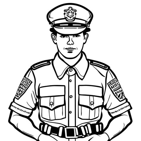 Police officer on white background vector illustration 34217903 Vector Art at Vecteezy