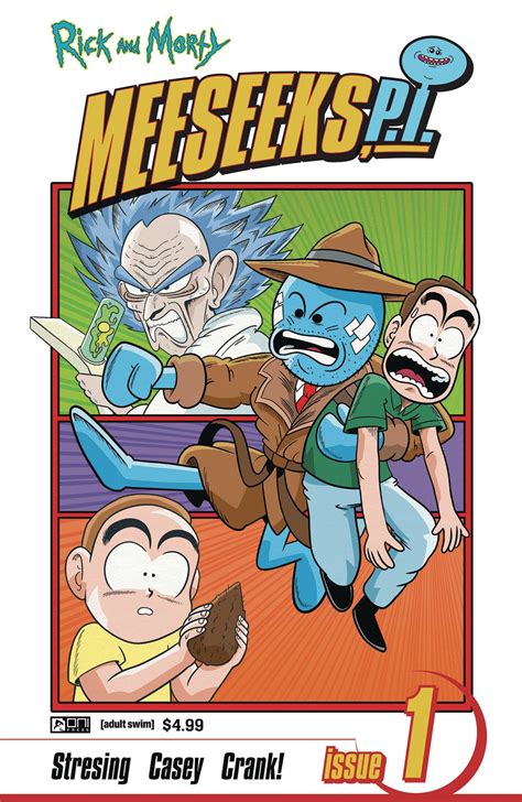 Rick And Morty Meeseeks P I 1 Ellerby Manga Cover Fresh Comics