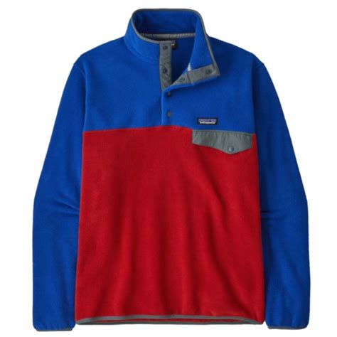 Patagonia Lightweight Synchilla Snap T Fleece Pullover Touring Red