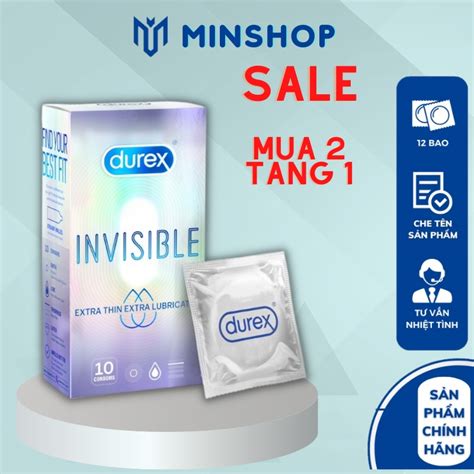 Bao Cao Su Durex Invisible Extra Thin Extra Sensitive Si U M Ng M S T