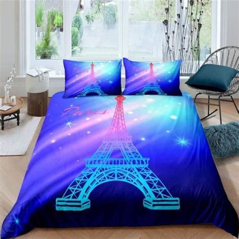 Tour Eiffel Parure Housse De Couette Paris Paysage Urbain Housse De