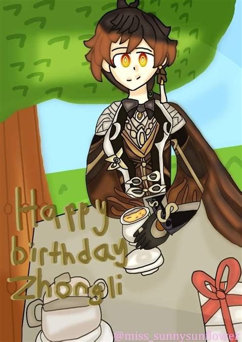 Happy Birthday Zhongli Genshin Impact Hoyolab