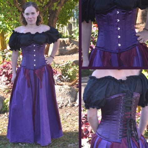 Purple Satin Underbust Corset Hearts Delight Clothiers