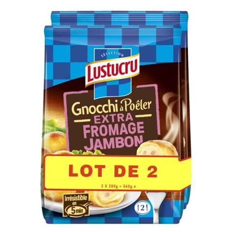 Lustucru Gnocchi Po Ler Extra Fromage Jambon X G Cdiscount Au