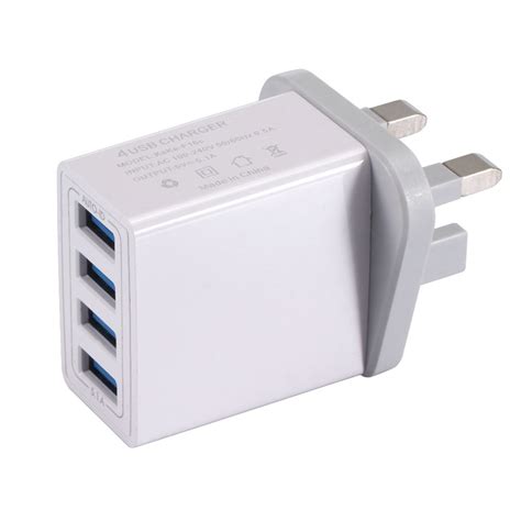 Uk Wall Charger Usb Adapter 4 Muti Port 5 1a Fast Charging Station Power Charge