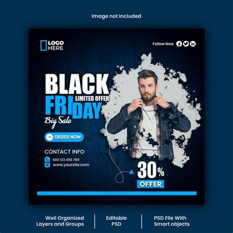 Premium Psd Black Friday Social Media Post Design Psd Template