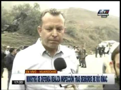 MINDEF REALIZA INSPECCION EN LA ZONA AFECTADA POR HUAYCOS YouTube