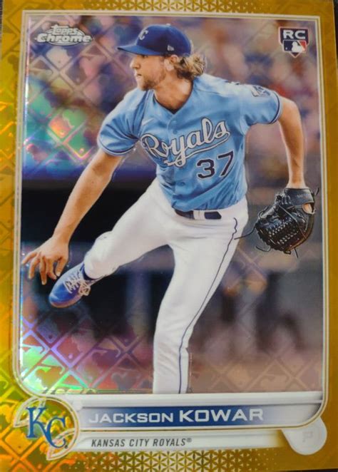 Jackson Kowar 2022 Topps Chrome Logofractor Edition Gold 105 Price