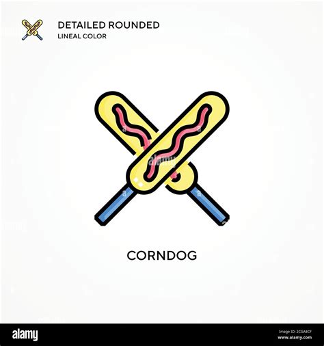 Icono De Corndog Vector Conceptos Modernos De Ilustración Vectorial