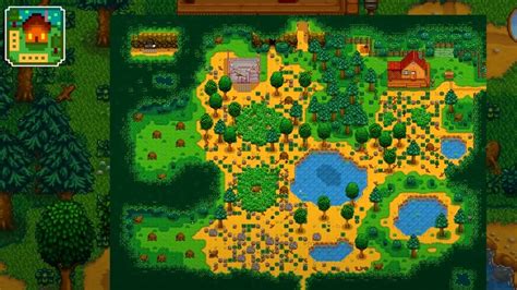 Stardew Valley Forest Farm layout: Foraging items, fishing, more ...