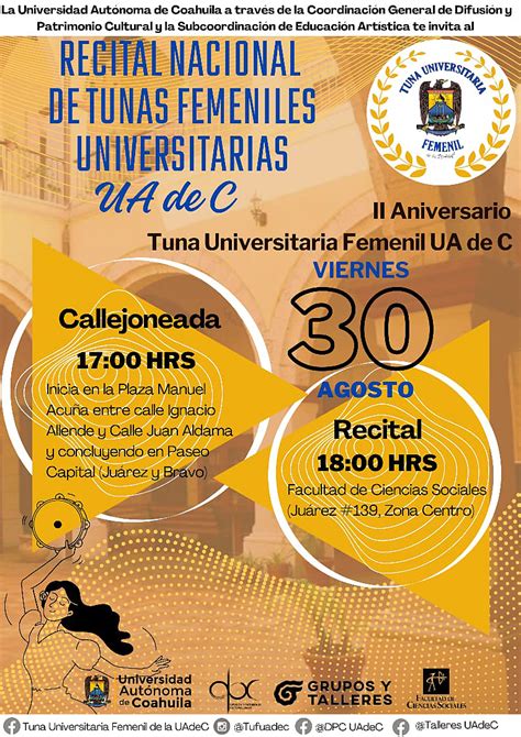 Celebrará Con Recital Nacional La Uadec El Segundo Aniversario De La