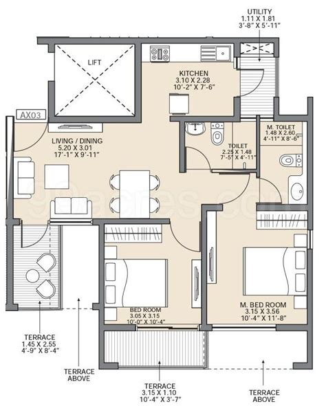 Image Result For Bhk Floor Plans Of Building House Plans