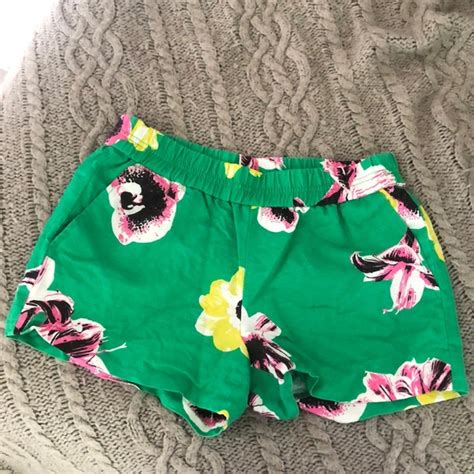 J Crew Factory Shorts Jcrew Floral Linen Shorts Poshmark