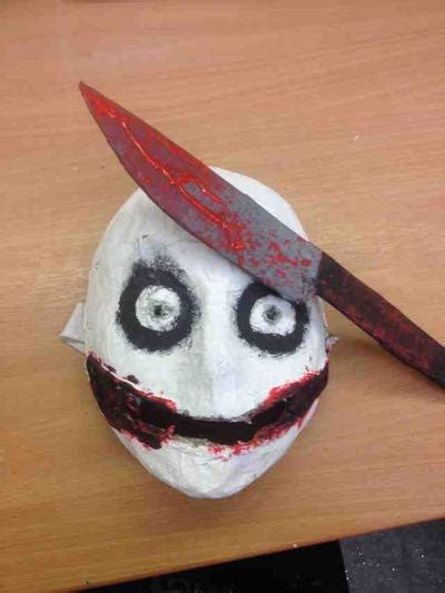 Jeff the killer mask and knife by mallorymartin2 on DeviantArt