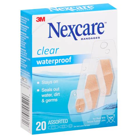 Nexcare Waterproof Clear Bandages Shop Bandages Gauze At H E B