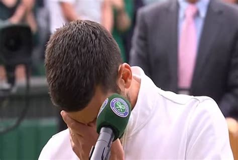 Novak Djokovic In Tears After Loss Against Carlos Alcaraz In Wimbledon