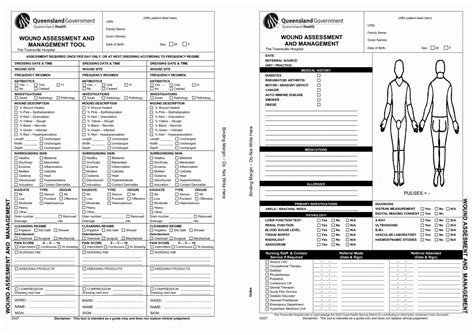 Bates Jensen Wound Assessment Tool Jm Latter Example Template