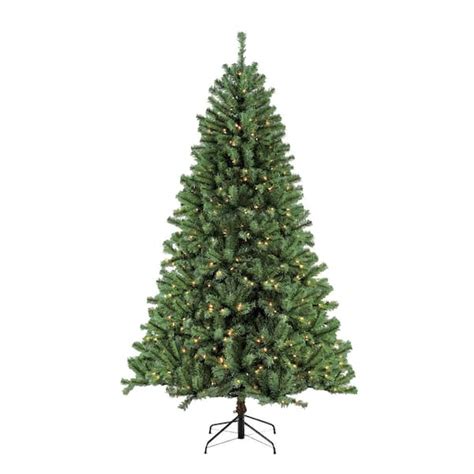 Puleo International 75 Ft Pre Lit Northern Fir Artificial Christmas Tree With 600 Clear Lights