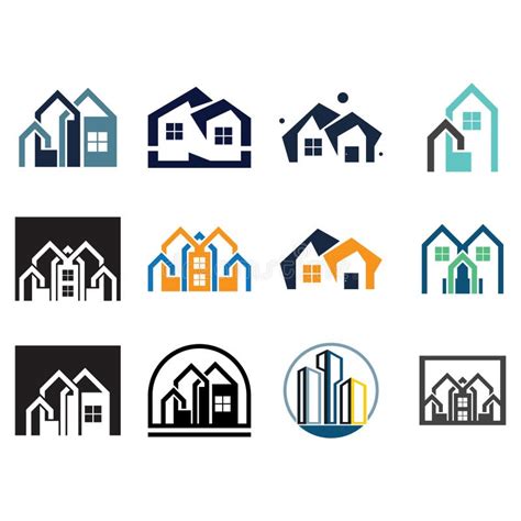 Building Logo Vector Illustration Designreal Estate Logo Template