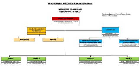 Struktur Organisasi Inspektorat Provinsi Papua Selatan