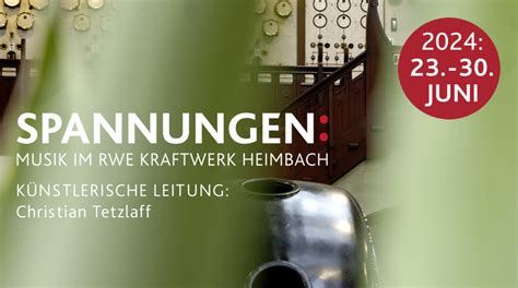 Spannungen Musik Im Rwe Kraftwerk Heimbach