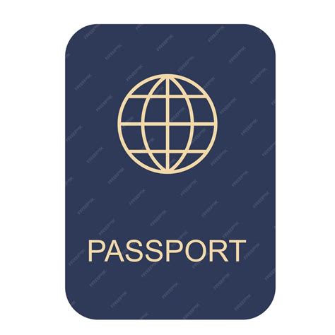 Premium Vector Icon Passport Vector Cover Identification Id Page Card