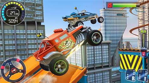 Hot Wheels Race Off 2 All Cars Unlocked Monster Stunt Car Tracks Android Gameplay Youtube