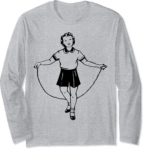 Jump Rope Girl Long Sleeve T Shirt Uk Clothing