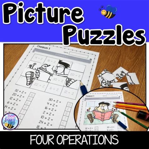 Math Picture Puzzles Four Operations Made By Teachers