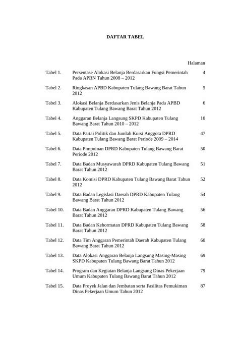 PDF DAFTAR TABEL Digilib Unila Ac Iddigilib Unila Ac Id 3776 13